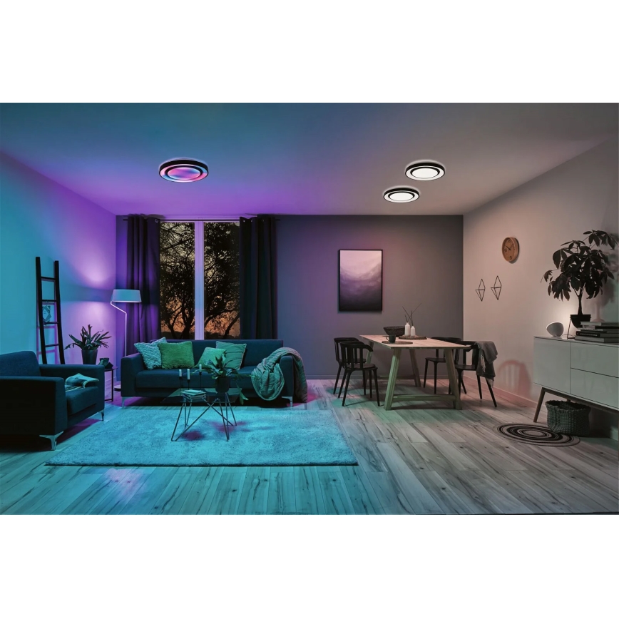 Paulmann 70545 - LED RGBW/38,5W Himmennettävä kattovalo RAINBOW 230V 3000-6500K + kauko-ohjain