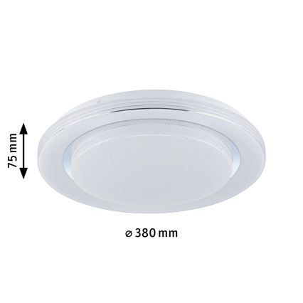 Paulmann 70546 - LED RGBW/22W Himmennettävä kattovalo RAINBOW 230V 3000-6500K + remote control
