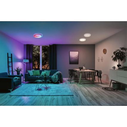 Paulmann 70546 - LED RGBW/22W Himmennettävä kattovalo RAINBOW 230V 3000-6500K + remote control