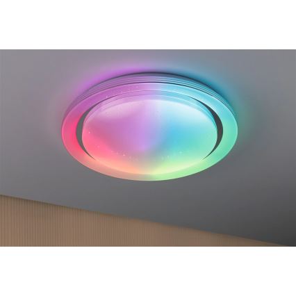Paulmann 70547 - LED RGBW/38,5W Himmennettävä kattovalo RAINBOW 230V 3000-6500K + kauko-ohjain