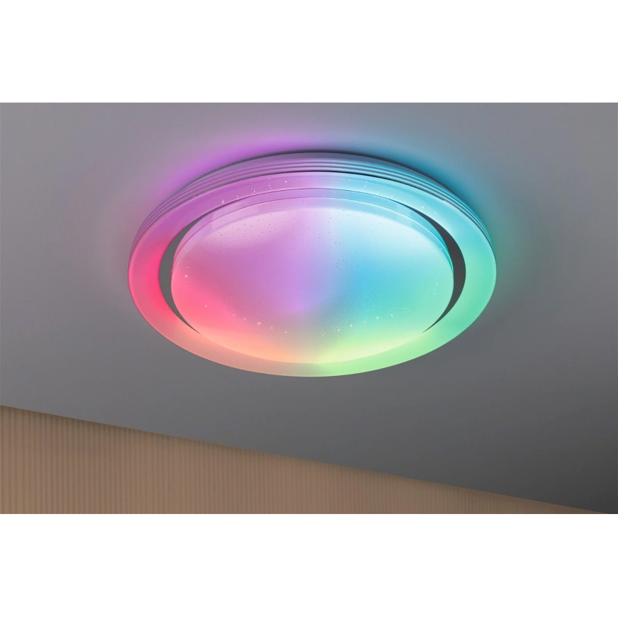 Paulmann 70547 - LED RGBW/38,5W Himmennettävä kattovalo RAINBOW 230V 3000-6500K + kauko-ohjain