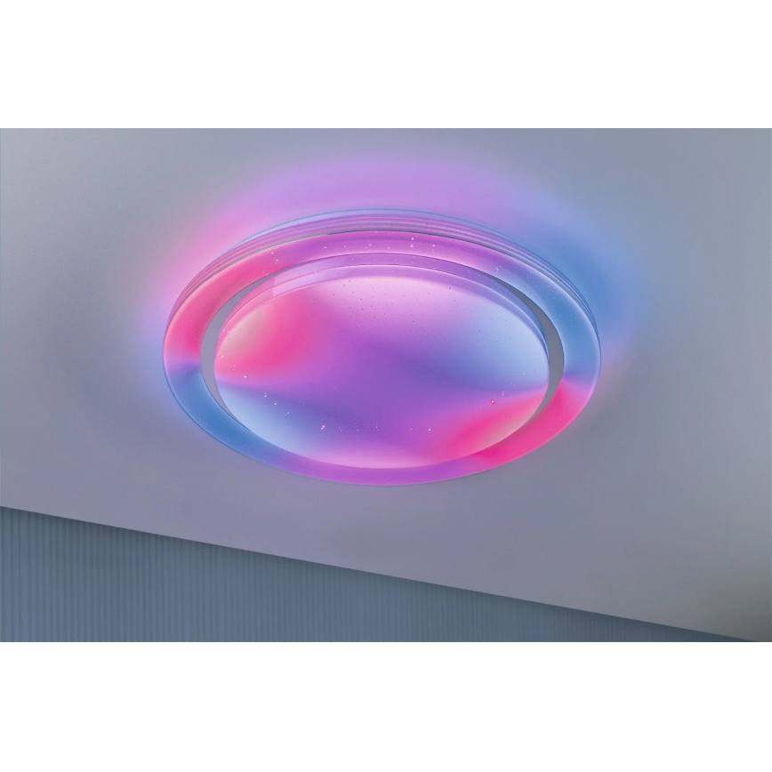 Paulmann 70547 - LED RGBW/38,5W Himmennettävä kattovalo RAINBOW 230V 3000-6500K + kauko-ohjain