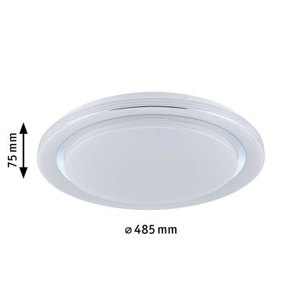 Paulmann 70547 - LED RGBW/38,5W Himmennettävä kattovalo RAINBOW 230V 3000-6500K + kauko-ohjain