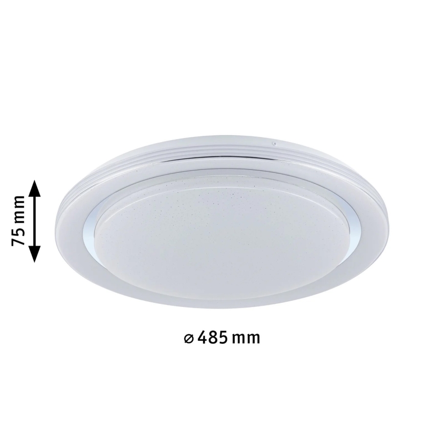 Paulmann 70547 - LED RGBW/38,5W Himmennettävä kattovalo RAINBOW 230V 3000-6500K + kauko-ohjain