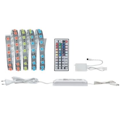 Paulmann 70587 - LED RGB/20W Himmennettävä nauha MAXLED 1,5m 230V + kauko-ohjain