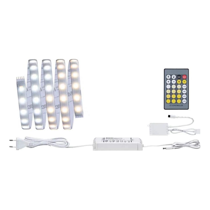 Paulmann 70623 - LED/10W IP44 Himmennettävä kylpyhuone valonauha MAXLED 1,5 m 2700-6500K 230V + kauko-ohjaus