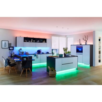 Paulmann 70627 - LED RGB/18W IP44 Himmennettävä kylpyhuone valonauha MAXLED 1,5 m 230V + kauko-ohjaus