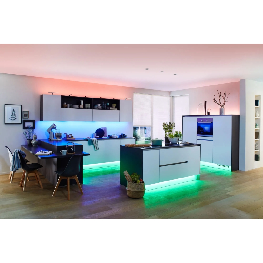 Paulmann 70627 - LED RGB/18W IP44 Himmennettävä kylpyhuone valonauha MAXLED 1,5 m 230V + kauko-ohjaus