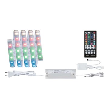 Paulmann 70627 - LED RGB/18W IP44 Himmennettävä kylpyhuone valonauha MAXLED 1,5 m 230V + kauko-ohjaus