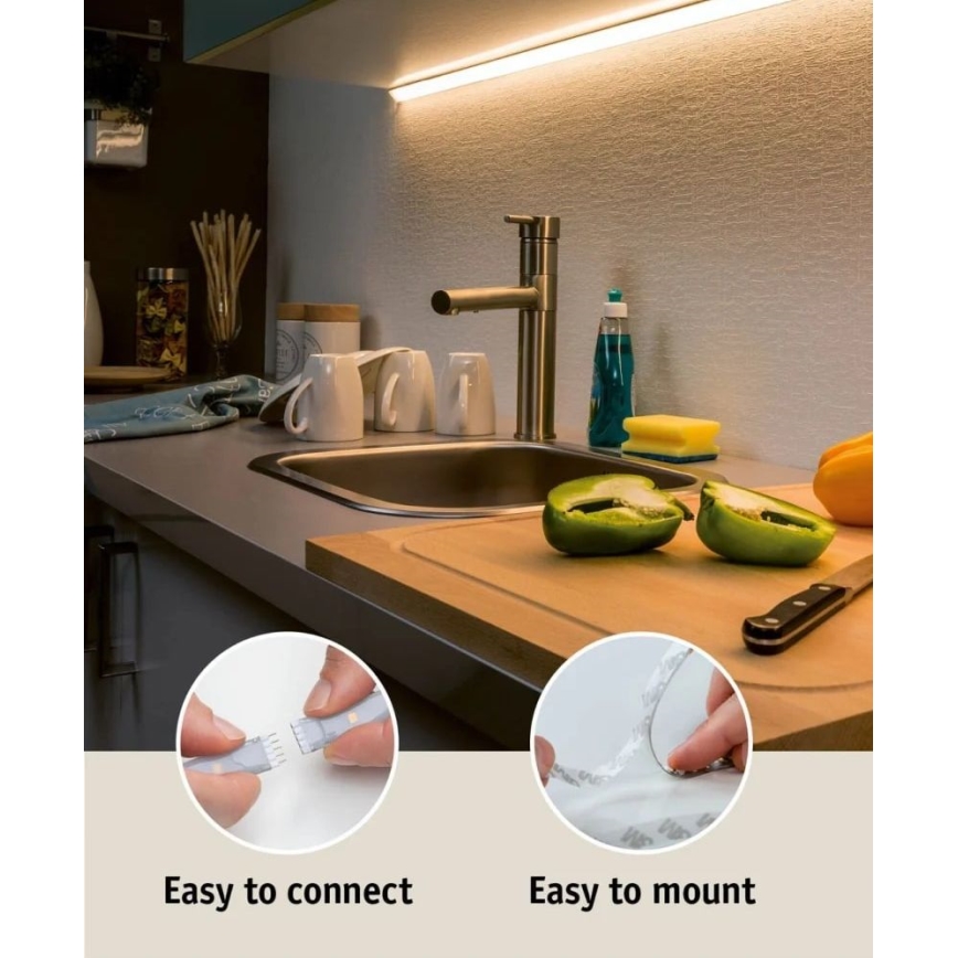 Paulmann 70665 - LED/18W IP44 Himmennettävä kylpyhuone valonauha MAXLED 3 m 6500K 230V