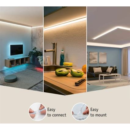 Paulmann 70671 - LED/18W IP44 Himmennettävä kylpyhuone valonauha MAXLED 1,5 m 6500K 230V