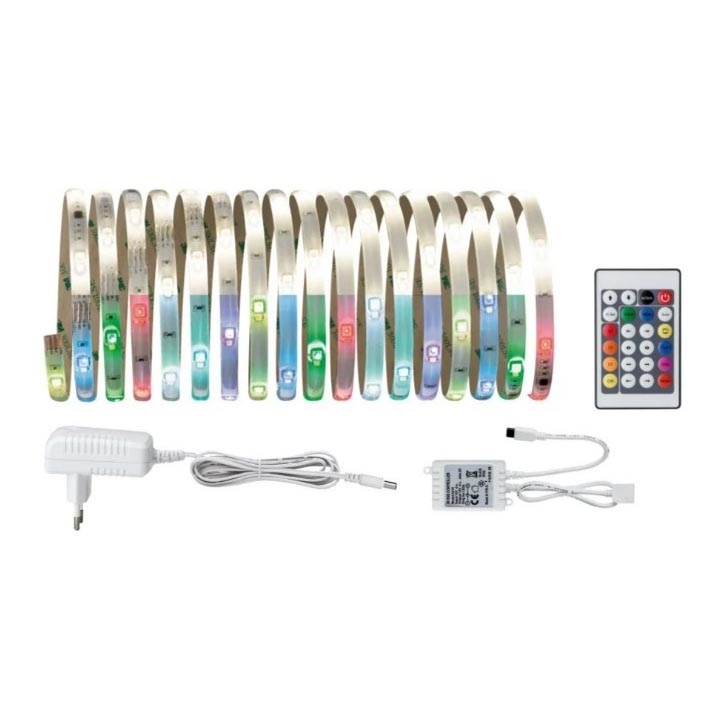 Paulmann 70697 - LED RGBW/10,5W Himmennettävä nauha DIGITAL 4,8m 230V + kaukosäädin