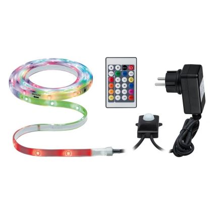 Paulmann 70698 -LED RGB/6,4W IP67 Himmennettävä valonauha ulkokäyttöön WATERLED 3m 230V+ kauko-ohjain
