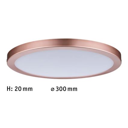 Paulmann 70872 - LED/22W Himmennyspaneeli ATRIA 230V 2700K halkaisija 30 cm Ruusukulta