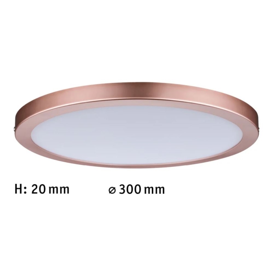 Paulmann 70872 - LED/22W Himmennyspaneeli ATRIA 230V 2700K halkaisija 30 cm Ruusukulta
