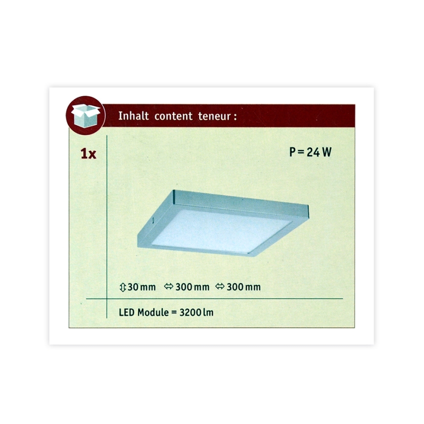 Paulmann 70982 - LED/22W Kattovalo ABIA 230V