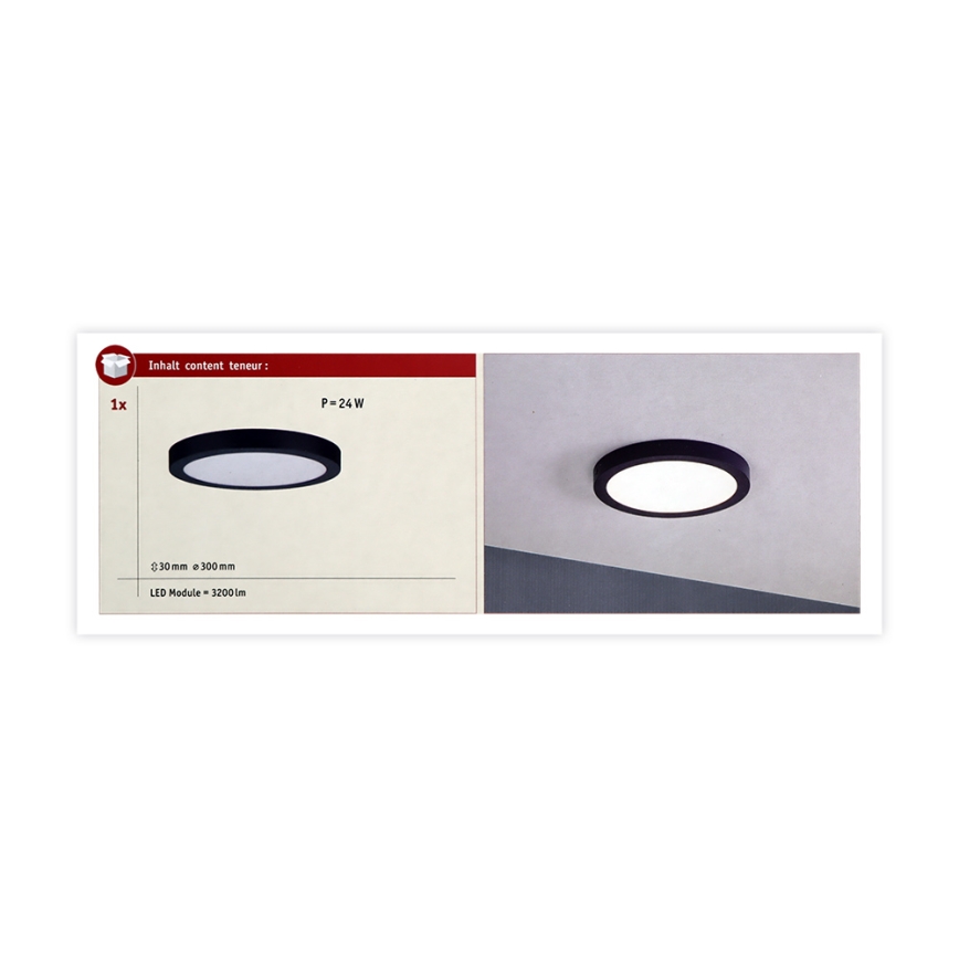 Paulmann 70986  - LED/22W Kattovalo ABIA 230V tummansininen