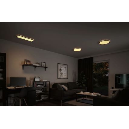 Paulmann 70997 - LED/11,2W Liitetty paneeli ATRIA 230V 3000K halkaisija 19 cm musta