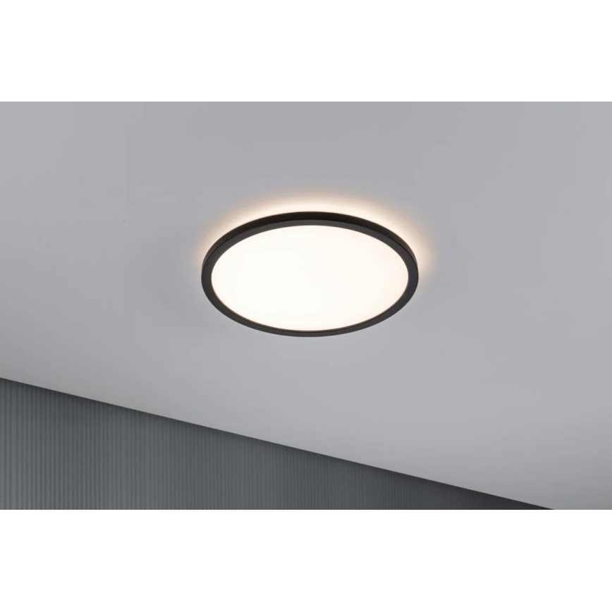 Paulmann 70998 - LED/16W Liitetty paneeli ATRIA 230V 3000K halkaisija 29,3 cm musta