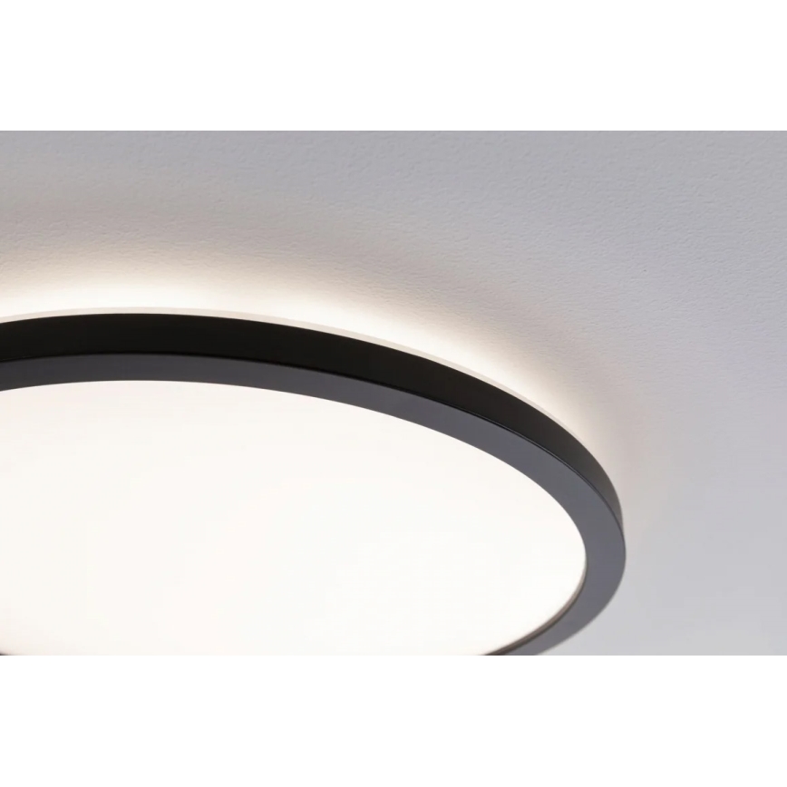 Paulmann 70998 - LED/16W Liitetty paneeli ATRIA 230V 3000K halkaisija 29,3 cm musta
