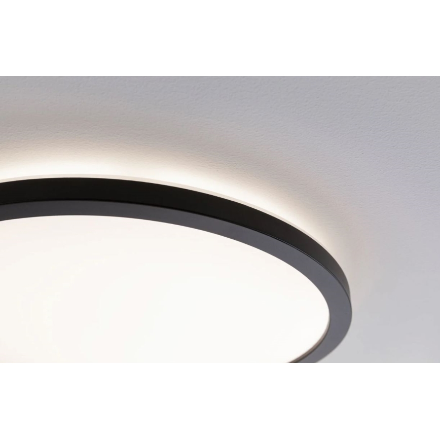 Paulmann 70999 - LED/22W Himmennyspaneeli ATRIA 230V 3000K halkaisija 42 cm musta