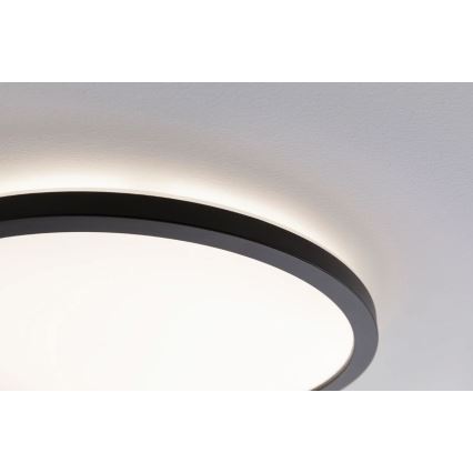 Paulmann 70999 - LED/22W Himmennyspaneeli ATRIA 230V 3000K halkaisija 42 cm musta
