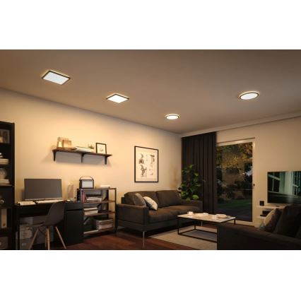 Paulmann 71000 - LED/11,2W Liitetty paneeli ATRIA 230V 3000K 19x19 cm musta