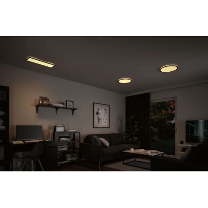 Paulmann 71002 - LED/22W Himmennyspaneeli ATRIA 230V 3000K 42x42 cm musta