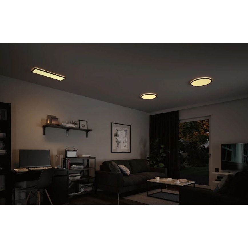 Paulmann 71002 - LED/22W Himmennyspaneeli ATRIA 230V 3000K 42x42 cm musta