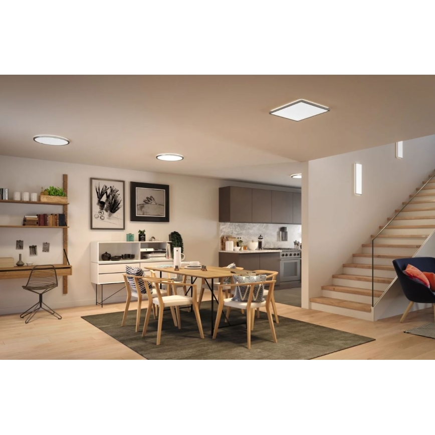 Paulmann 71009 - LED/22W Himmennyspaneeli ATRIA 230V 4000K 42x42 cm mattakromi