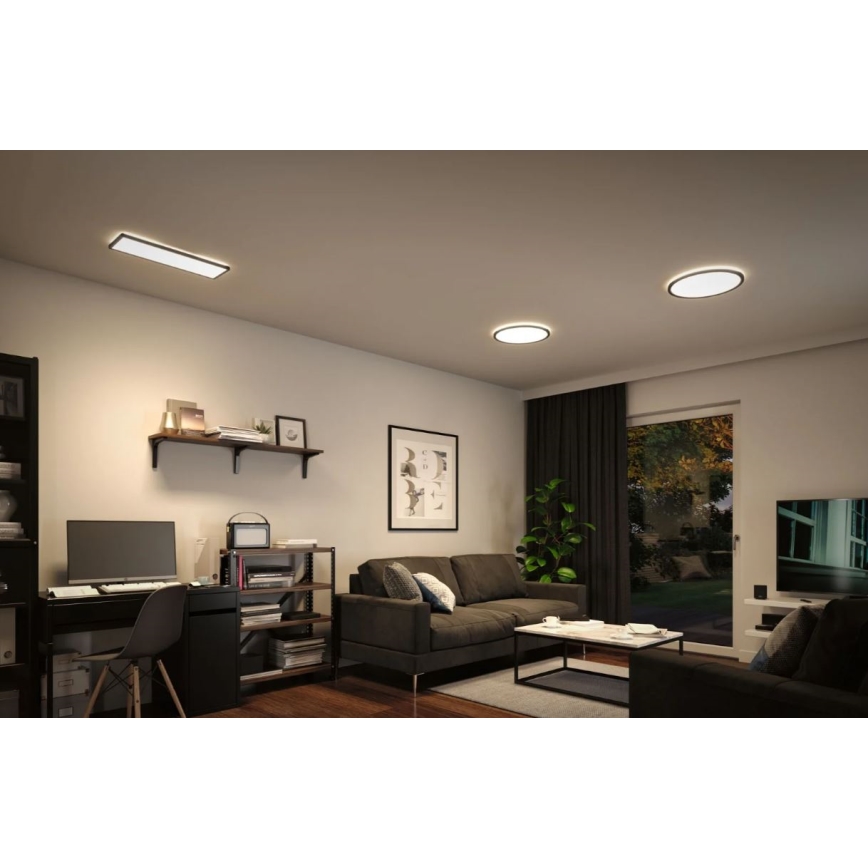 Paulmann 71016 - LED/22W Himmennyspaneeli ATRIA 230V 4000K 42x42 cm musta