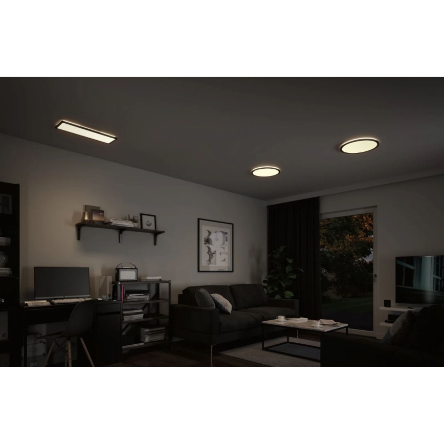 Paulmann 71016 - LED/22W Himmennyspaneeli ATRIA 230V 4000K 42x42 cm musta