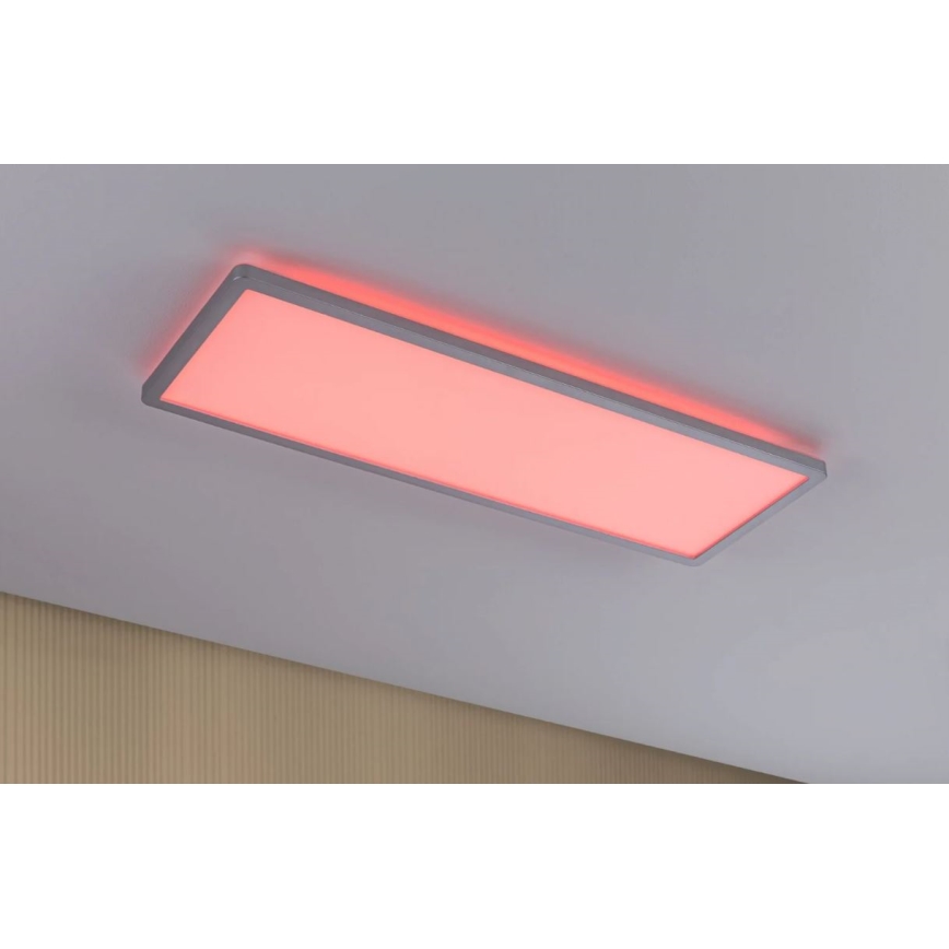Paulmann 71020 - LED/20W RGBW Himmennyspaneeli ATRIA 230V 4000K 20x58 cm + kauko-ohjaus