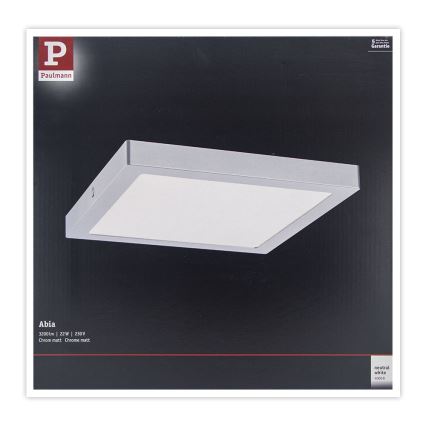 Paulmann 71024 - LED/22W Kattovalo ABIA 230V mattakromi