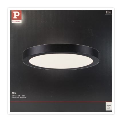 Paulmann 71025 - LED/22W Kattovalo ABIA 230V musta