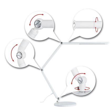 Paulmann 78911 - LED/10,6W Himmennettävä pöytälamppu FLEXBAR 230V 3000/4000/6500K