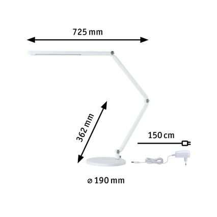 Paulmann 78911 - LED/10,6W Himmennettävä pöytälamppu FLEXBAR 230V 3000/4000/6500K