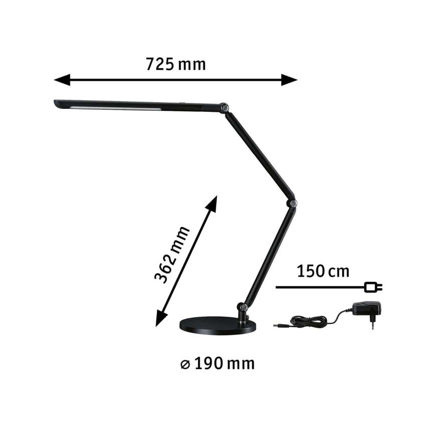 Paulmann 78912 - LED/10,6W Himmennettävä pöytälamppu FLEXBAR 230V 3000/4000/6500K