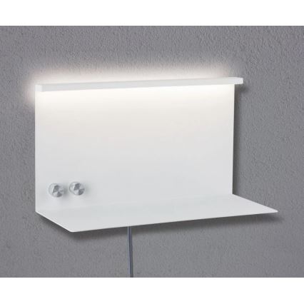 Paulmann 78919 - LED/4,5W Himmennysvalo hyllyllä ja USB + LED/1,6W 230V