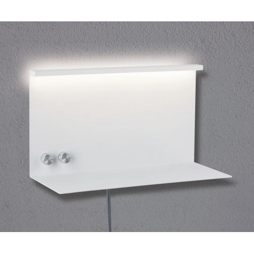Paulmann 78919 - LED/4,5W Himmennysvalo hyllyllä ja USB + LED/1,6W 230V