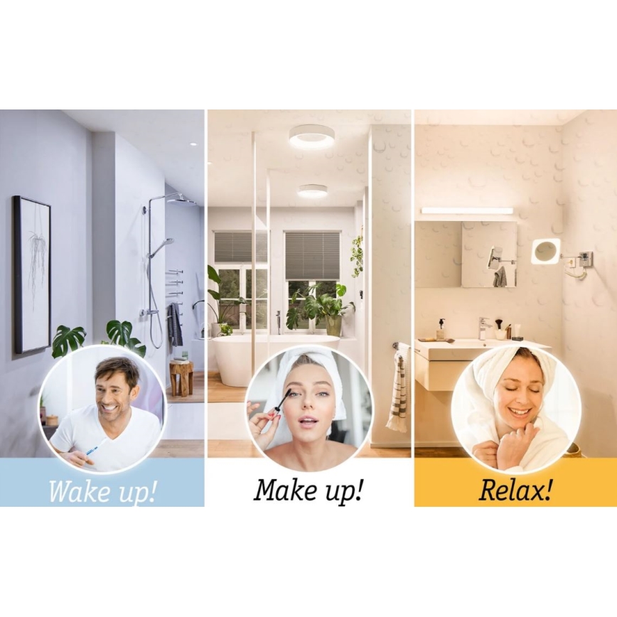 Paulmann 78923 - LED/13W IP44 Himmennettävä kylpyhuoneen kattovalaisin AVIAR 230V