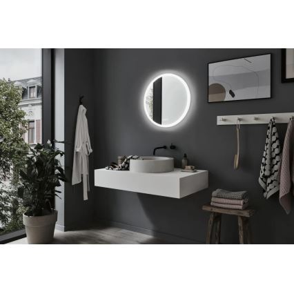 Paulmann 78952- LED/21W IP44 Himmennettävä kylpyhuone lämmitetty taustavalaistu peili MIRA 230V