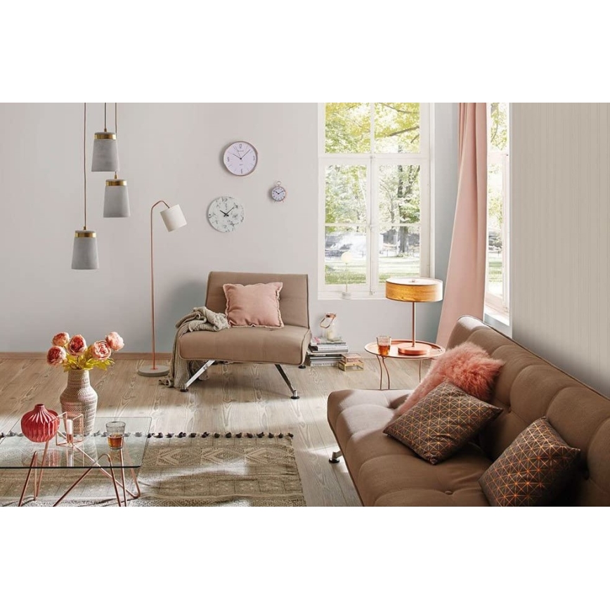 Paulmann 79627 - Kattokruunu narulla NORELL 3xE27/20W/230V betoni