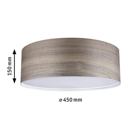 Paulmann 79687 - 3xE27/20W Kattovalo NEORDIC LISKA 230V saksanpähkinä