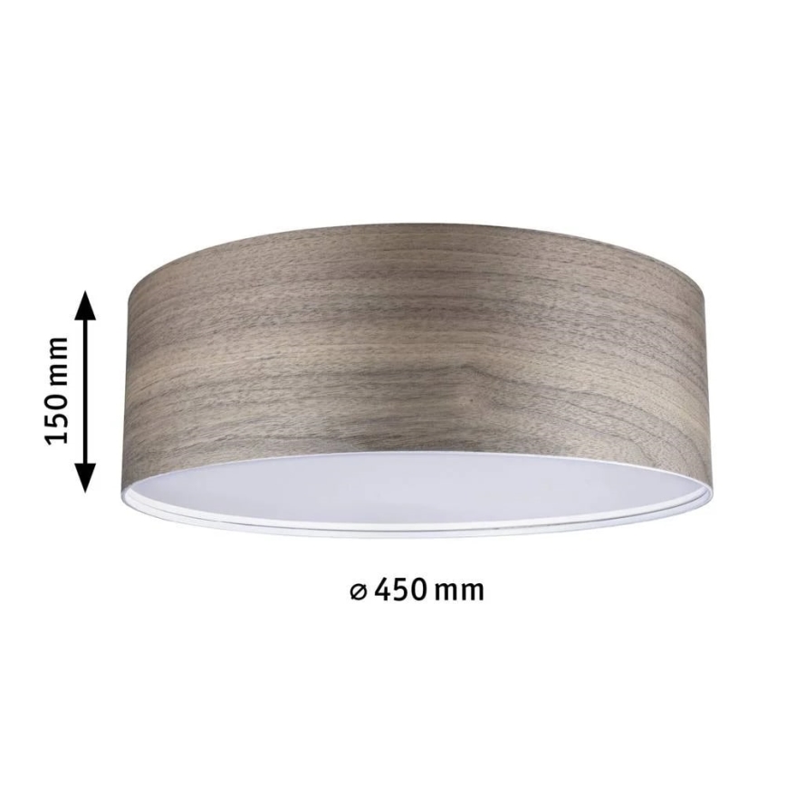 Paulmann 79687 - 3xE27/20W Kattovalo NEORDIC LISKA 230V saksanpähkinä