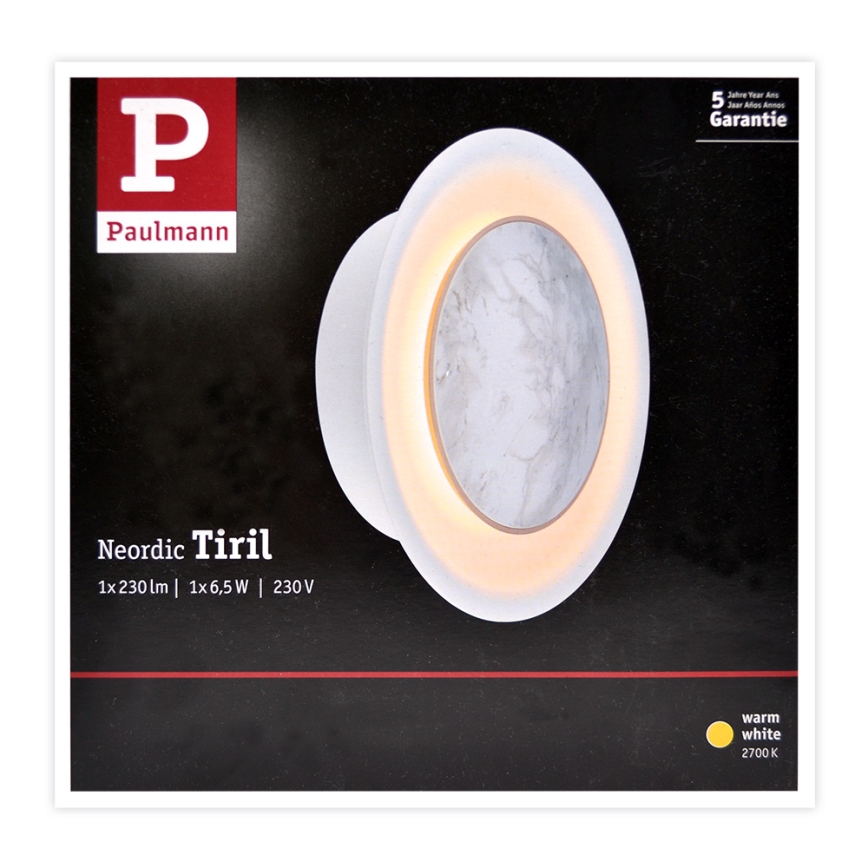 Paulmann 79700 - LED / 6,5W Seinävalaisin TIRIL 230V