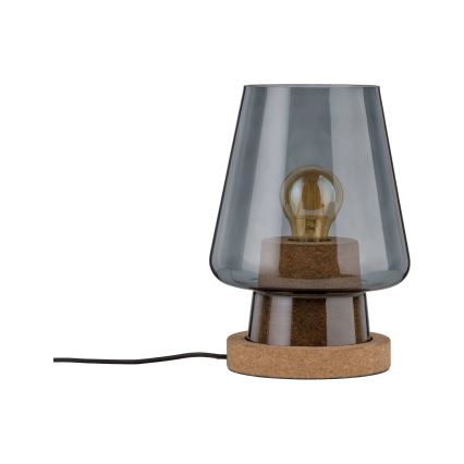 Paulmann 79736 - 1xE27/20W Pöytävalaisin IBEN 230V savunharmaa
