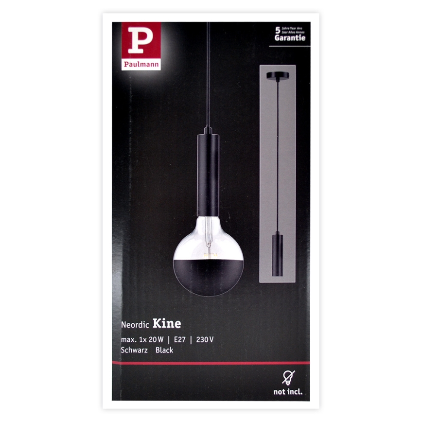 Paulmann 79757 - Kattokruunu narulla NEORDIC 1xE27/20W/230V