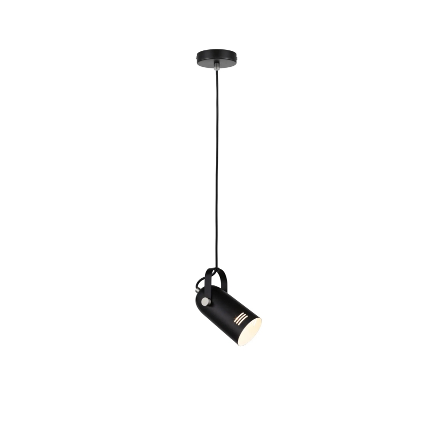 Paulmann 79766 - LAVEA-riippuvalaisin vaijerilla, 1x E27/15W, 230V, musta
