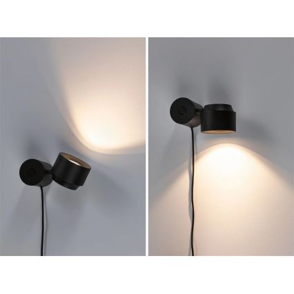Paulmann 79776 - LED/3W Himmennettävä seinävalaisin 2in1 PURIC PANE 230V